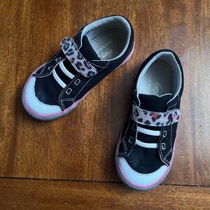 See Kai Run Sneakers / Blue with Pink Leopard / Size 11